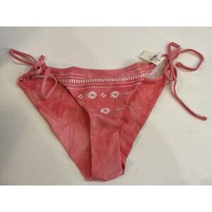 NEW Aerie Cheekier Plus Coquine String Bikini Bottom Medium Floral Pink‎ Beach